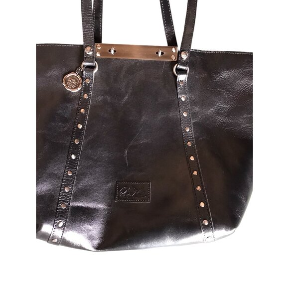 Patricia Nash Verretto Leather Shoulder Bag | HSN Patricia Nash Black Leather Shoulder Bag